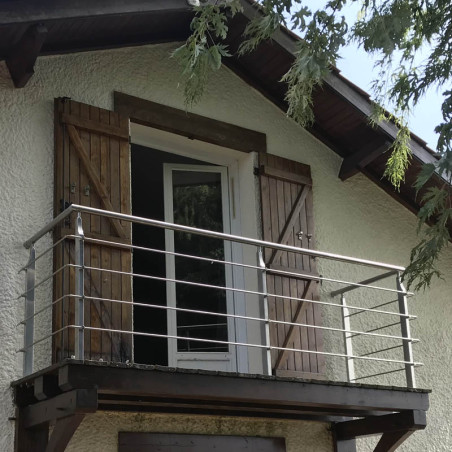 Balcon et garde-corps inox