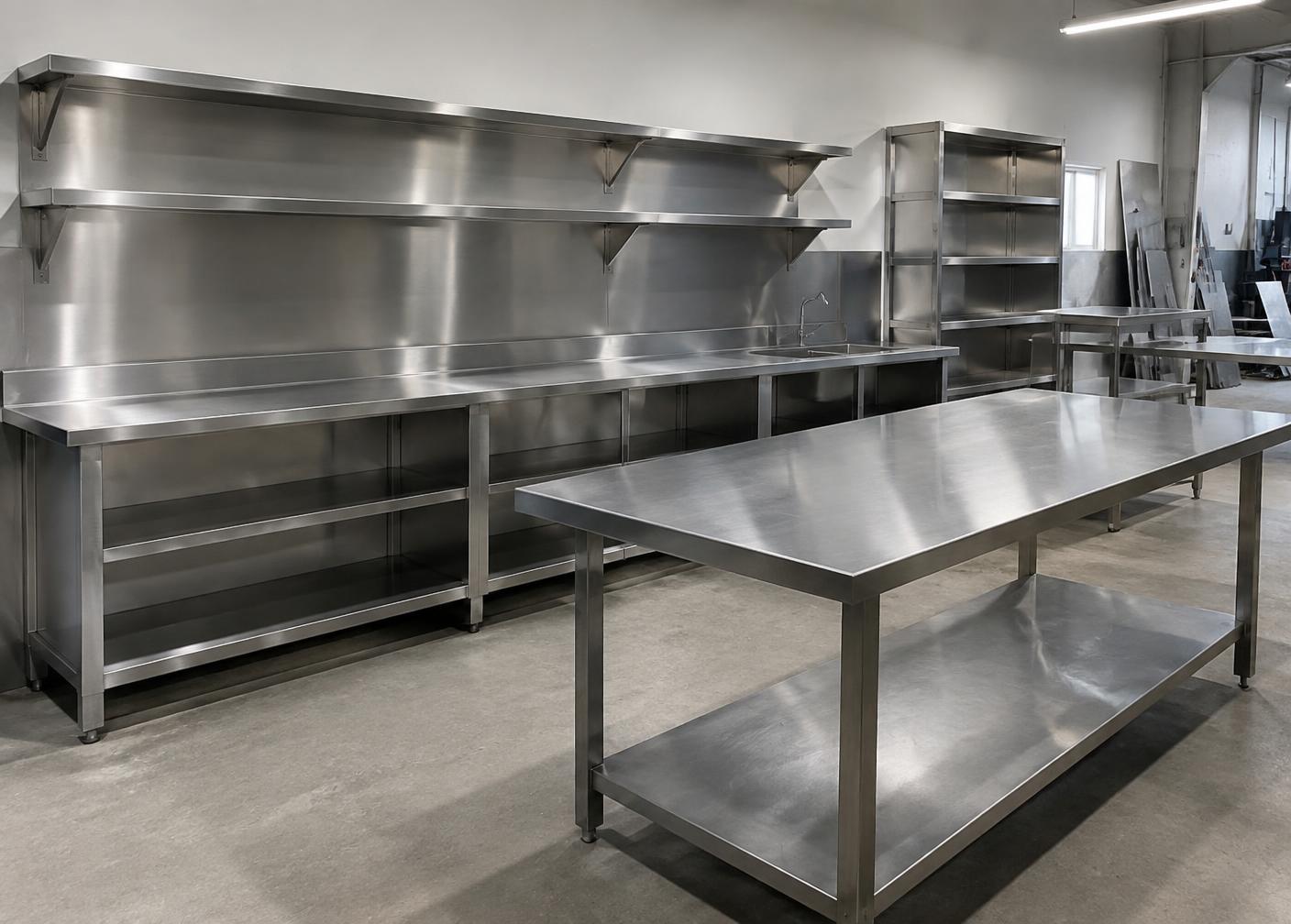 Meubles et cuisine professionnelle en inox